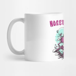 Nosebutter, nose butter, snowboarding, snow holiday sticker Mug